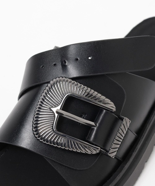 niko and...（ニコアンド）の「オリジナルウエスタンバックルサンダル（サンダル・レディース・ブラック/ブラウン・LARGE/MEDIUM/SMALL）」の7枚目の写真