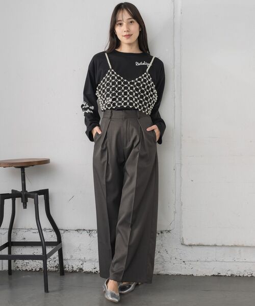 casita(RETRO GIRL)(カシータ)の「ビーズビスチェ(キャミソール・レディース・オフホワイト/シルバー・ONE SIZE)」の13枚目の写真