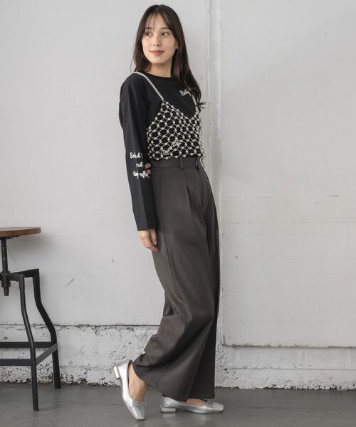 casita(RETRO GIRL)(カシータ)の「ビーズビスチェ(キャミソール・レディース・オフホワイト/シルバー・ONE SIZE)」の14枚目の写真