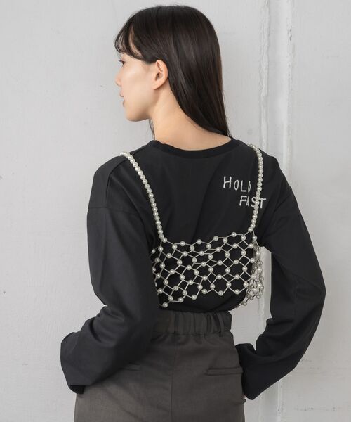 casita(RETRO GIRL)(カシータ)の「ビーズビスチェ(キャミソール・レディース・オフホワイト/シルバー・ONE SIZE)」の20枚目の写真