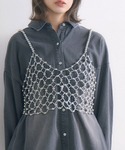 casita(RETRO GIRL)（カシータ）の「ビーズビスチェ（キャミソール・ONE SIZE）」