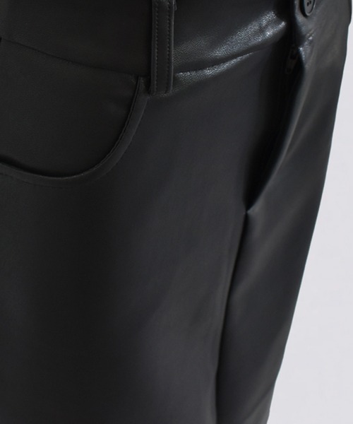 kiehtova(キエトヴァ)の「【kiehtova】LEATHER CUT TIGHT SKIRT/レザーカットタイトスカート KTWR26 ※(スカート・レディース・ブラック・L/M)」の3枚目の写真
