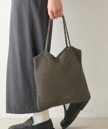 cache cache（カシュ カシュ）の「【cache cache カシュカシュ】ラメ糸編みトート（トートバッグ）」