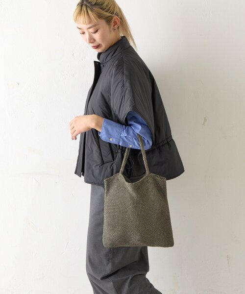 BIRTHDAY BAR(バースデイバー)の「【cache cache カシュカシュ】ラメ糸編みトート(トートバッグ・レディース・シルバー/シルバー系その他4/グリーン/ブルー/ブラック系その他・0)」の13枚目の写真