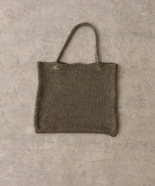 BIRTHDAY BAR(バースデイバー)の「【cache cache カシュカシュ】ラメ糸編みトート(トートバッグ・レディース・シルバー/シルバー系その他4/グリーン/ブルー/ブラック系その他・0)」の7枚目の写真