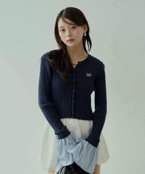 Chico（チコ）の「袖リボンシャツレイヤードカーディガン（カーディガン/ボレロ・レディース・ネイビー/グレー/アイボリー・FREE）」の22枚目の写真