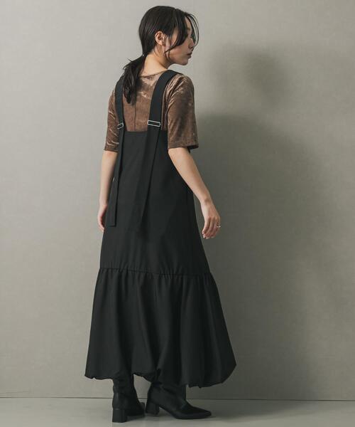SENSE OF PLACE by URBAN RESEARCH（センスオブプレイスバイアーバンリサーチ）の「バルーンヘムジャンスカ（ワンピース・レディース・ベージュ/ブラック/グレー・ONE/S）」の10枚目の写真