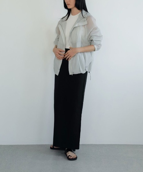 anuke アンヌークCutoff Straight Skirt ブラック　新作 anuke Cutoff Straight Skirt カットオフストレートスカート