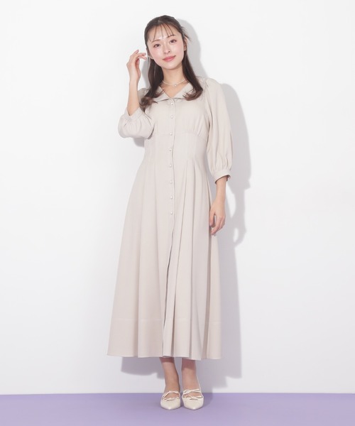 JILL by JILL STUART(ジルバイジルスチュアート)の「◇レースアップ配色ワンピース(ワンピース・レディース・ベージュ/インディゴブルー・FREE)」の17枚目の写真