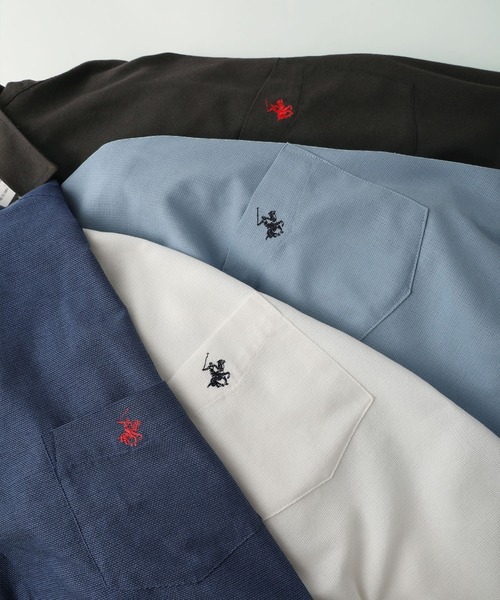 BEVERLY HILLS POLO CLUB(ビバリーヒルズポロクラブ)の「BEVERLY HILLS POLO CLUB/テックシアー速乾半袖シャツ(シャツ/ブラウス・メンズ・オフホワイト/サックスブルー/スミクロ/ネイビー・M/L)」の18枚目の写真