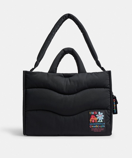coach topiaトピア ループ ミニトート キルティングトート　2way コーチトピア ループ トート・リサイクル ポリエステル