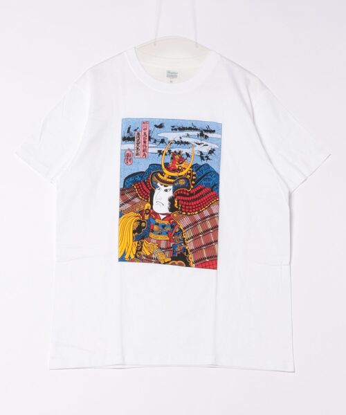 JIN plus(ジンプラス)の「川中島合戦 武田左馬之助 JIN+ 半袖ホワイトTシャツ(Tシャツ/カットソー・メンズ・ホワイト系その他2/ホワイト系その他4/ホワイト系その他/ホワイト系その他3・MEDIUM/X-LARGE/SMALL/LARGE)」の4枚目の写真