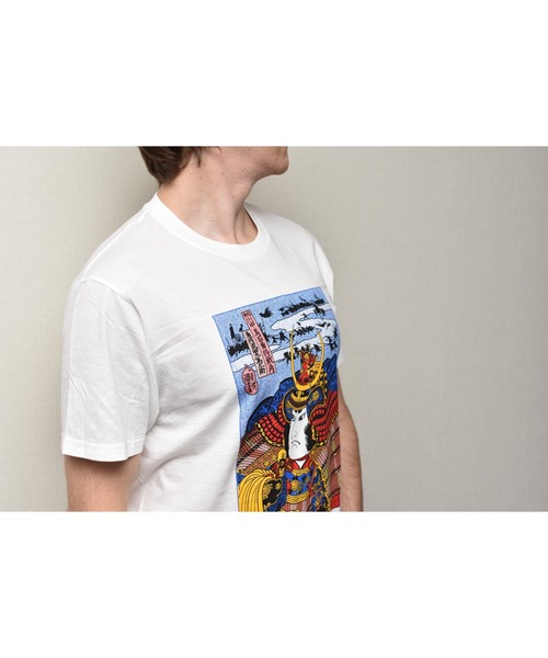 JIN plus(ジンプラス)の「川中島合戦 武田左馬之助 JIN+ 半袖ホワイトTシャツ(Tシャツ/カットソー・メンズ・ホワイト系その他2/ホワイト系その他4/ホワイト系その他/ホワイト系その他3・MEDIUM/X-LARGE/SMALL/LARGE)」の7枚目の写真