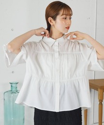 袖ドロストシャーリングシャツ