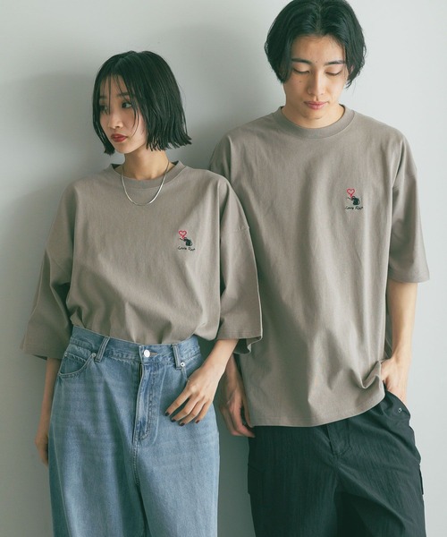 LOWRYS FARM(ローリーズファーム)の「BRANDALISEDSS 325739(Tシャツ/カットソー・メンズ・ホワイト/オレンジ/グレー/ブラック/アイボリー/ブラウン・LARGE/MEDIUM)」の5枚目の写真
