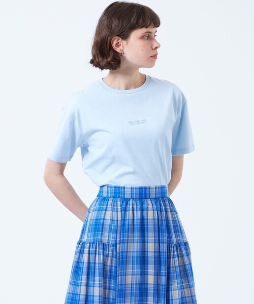 MACKINTOSH PHILOSOPHY（ﾏｯｷﾝﾄｯｼｭ ﾌｨﾛｿﾌｨｰ）の「刺しゅうロゴTシャツ（Tシャツ/カットソー・レディース・オフホワイト/ブルー/ブラック/レッド/ベージュ/イエロー・38）」の4枚目の写真