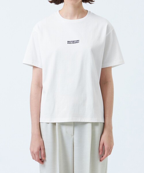 MACKINTOSH PHILOSOPHY（ﾏｯｷﾝﾄｯｼｭ ﾌｨﾛｿﾌｨｰ）の「刺しゅうロゴTシャツ（Tシャツ/カットソー・レディース・オフホワイト/ブルー/ブラック/レッド/ベージュ/イエロー・38）」の11枚目の写真