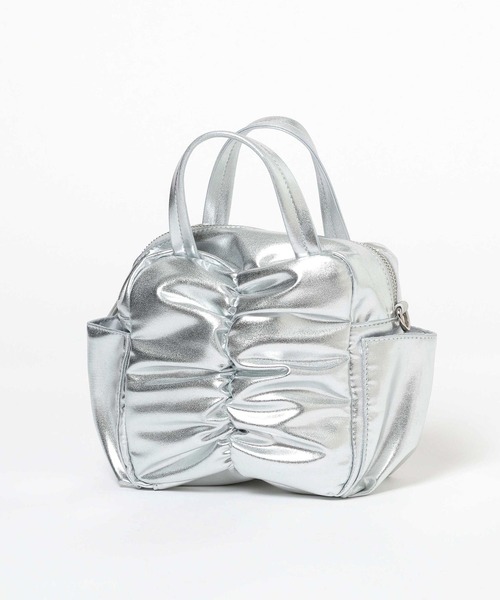 LAKOLE（ラコレ）の「ネオプレーンギャザーショルダーバッグ / 321152（ショルダーバッグ・レディース・ブラック/その他1/レモンイエロー/ブルー・FREE）」の5枚目の写真