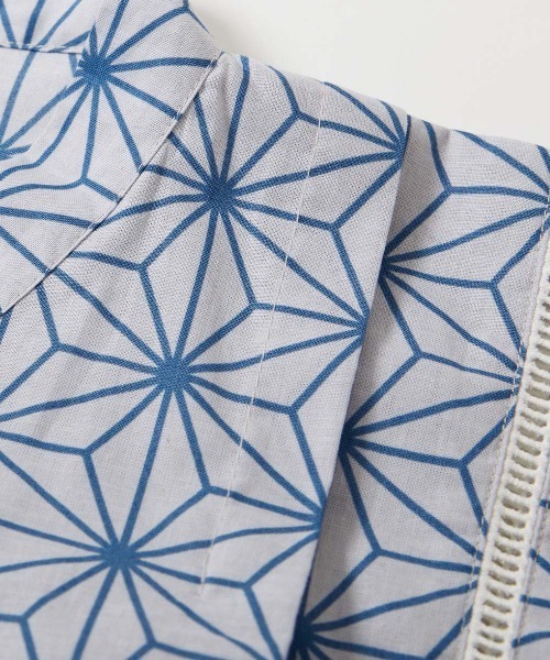 devirock（デビロック）の「えらべるデザイン クラシカル甚平（浴衣・キッズ・ブルー系2/ネイビー系2/グレー系2/ブルー系1/ネイビー系1/グレー系1・90cm/100cm/110cm/120cm/130cm/140cm/150cm/160cm）」の14枚目の写真