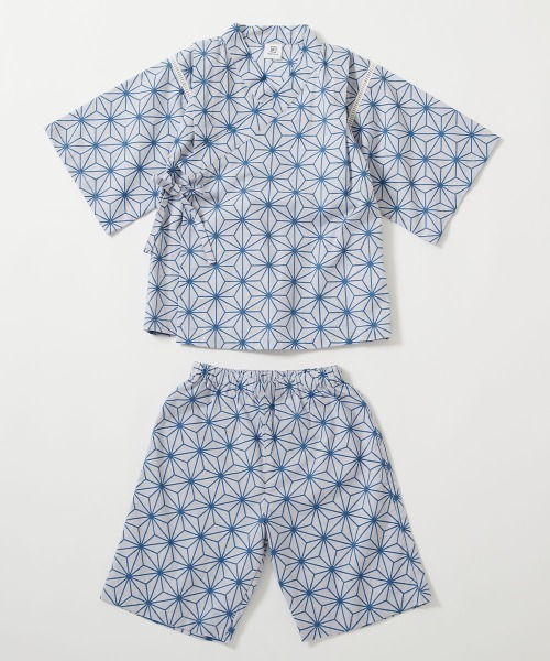 devirock（デビロック）の「えらべるデザイン クラシカル甚平（浴衣・キッズ・ブルー系2/ネイビー系2/グレー系2/ブルー系1/ネイビー系1/グレー系1・90cm/100cm/110cm/120cm/130cm/140cm/150cm/160cm）」の8枚目の写真