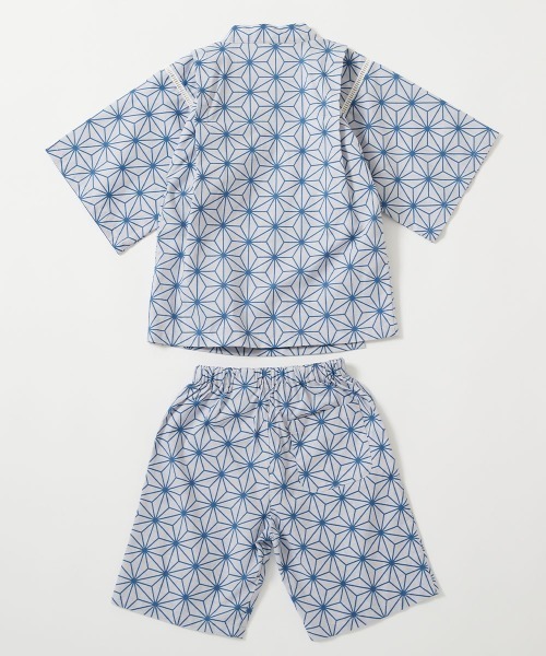 devirock（デビロック）の「えらべるデザイン クラシカル甚平（浴衣・キッズ・ブルー系2/ネイビー系2/グレー系2/ブルー系1/ネイビー系1/グレー系1・90cm/100cm/110cm/120cm/130cm/140cm/150cm/160cm）」の7枚目の写真