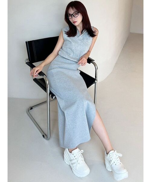 RESEXXY(リゼクシー)の「スウェットフーディーワンピース(ワンピース・レディース・ホワイト/グレー/ブラック・FREE)」の22枚目の写真