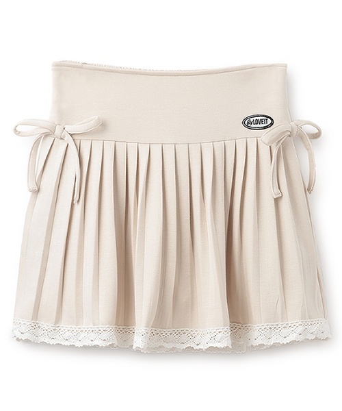 by LOVEiT（バイラビット）の「裾レースティアードプリーツ（スカート・キッズ・ブラック/アイボリー/グレー系・140cm/130cm/120cm/150cm/160cm）」の12枚目の写真