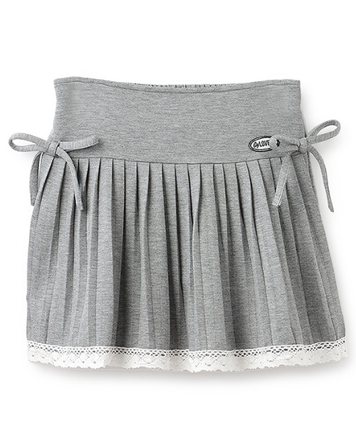 by LOVEiT（バイラビット）の「裾レースティアードプリーツ（スカート・キッズ・ブラック/アイボリー/グレー系・140cm/130cm/120cm/150cm/160cm）」の13枚目の写真