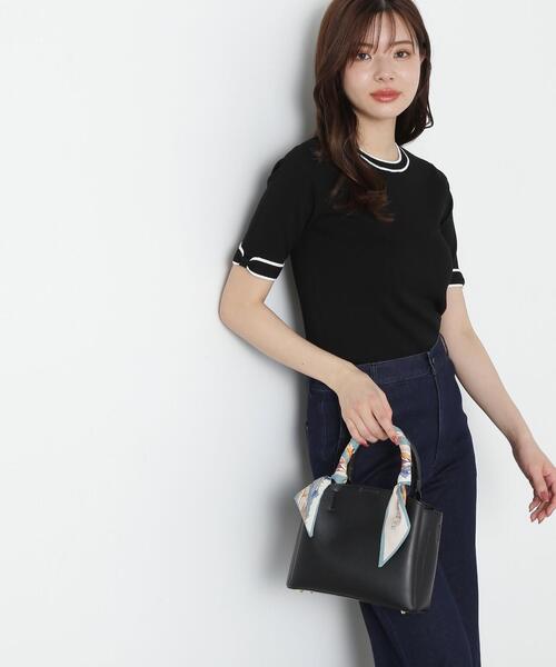 PROPORTION BODY DRESSING（プロポーションボディドレッシング）の「リボンポイントニット / 1215170406（ニット/セーター・レディース・ブラック/ホワイト/ベージュ・SMALL/MEDIUM）」の4枚目の写真