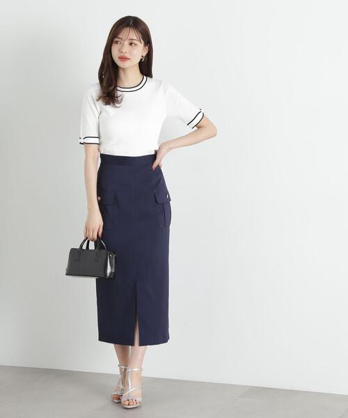 PROPORTION BODY DRESSING（プロポーションボディドレッシング）の「リボンポイントニット / 1215170406（ニット/セーター・レディース・ブラック/ホワイト/ベージュ・SMALL/MEDIUM）」の10枚目の写真