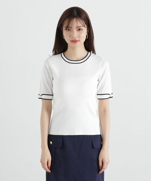 PROPORTION BODY DRESSING（プロポーションボディドレッシング）の「リボンポイントニット / 1215170406（ニット/セーター・レディース・ブラック/ホワイト/ベージュ・SMALL/MEDIUM）」の13枚目の写真