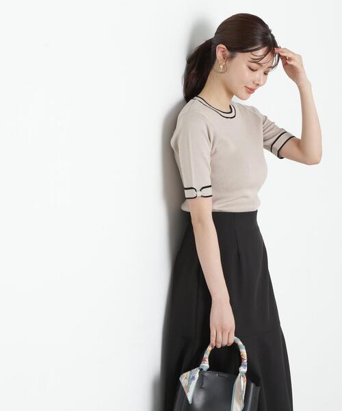 PROPORTION BODY DRESSING（プロポーションボディドレッシング）の「リボンポイントニット / 1215170406（ニット/セーター・レディース・ブラック/ホワイト/ベージュ・SMALL/MEDIUM）」の20枚目の写真