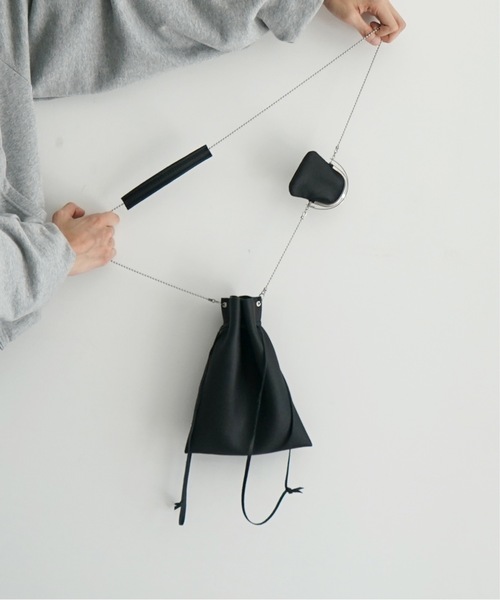 ED ROBERT JUDSON(エドロバートジャドソン)の「ED ROBERT JUDSON CHAIN POUCH & FRAME PURSE -WHEINHEIMER-(ボディバッグ/ウエストポーチ・メンズ・ブラック・2(M))」の1枚目の写真