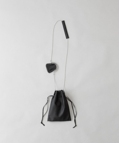 ED ROBERT JUDSON(エドロバートジャドソン)の「ED ROBERT JUDSON CHAIN POUCH & FRAME PURSE -WHEINHEIMER-(ボディバッグ/ウエストポーチ・メンズ・ブラック・2(M))」の6枚目の写真