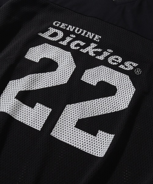 Dickies（ディッキーズ）の「【GENUINE DICKIES/ジェニュインディッキーズ】ストレッチハーフスリーブゲームシャツ（Tシャツ/カットソー・レディース・オフホワイト/パープル/ブラック・M/L）」の14枚目の写真