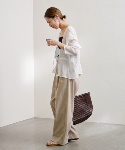 みんなが待ってた！＼再入荷待ち／人気ランキング COTTONクレープドロストカーディガン（カーディガン/ボレロ トップス