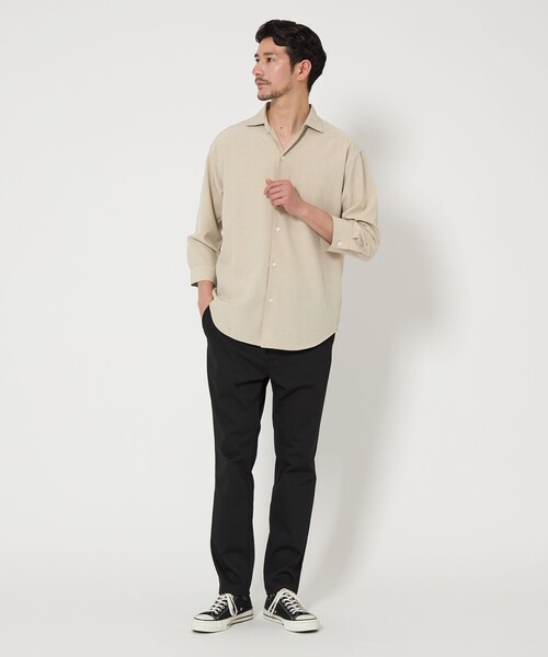 beauty＆youth ナチュレミア スキッパー 7分袖シャツ WEB限定 WARDROBE SMART】ナチュレミア スキッパー 7分袖 シャツ