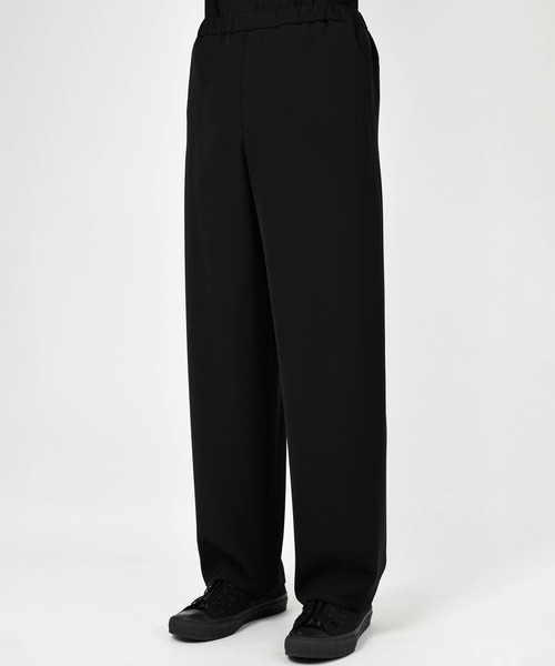 LAD MUSICIAN（ラッドミュージシャン）の「POLYESTER TWILL STRAIGHT PANTS（その他パンツ・メンズ・ブラック/ネイビー系・42/44/46）」の4枚目の写真