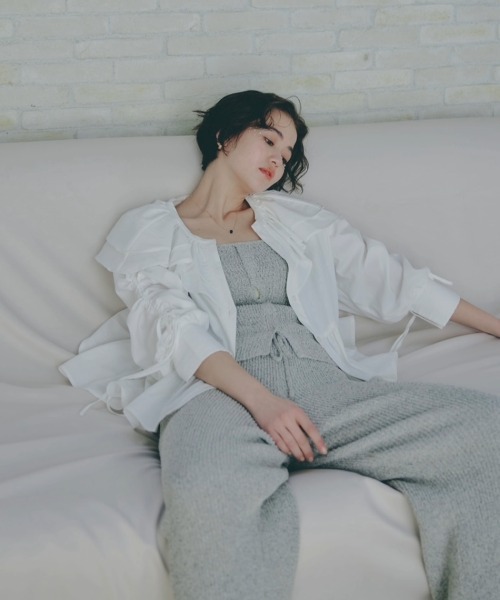 NOTREemor(ノートルエモア)の「frill design blouse(シャツ/ブラウス・レディース・ホワイト/ピンク・FREE)」の12枚目の写真