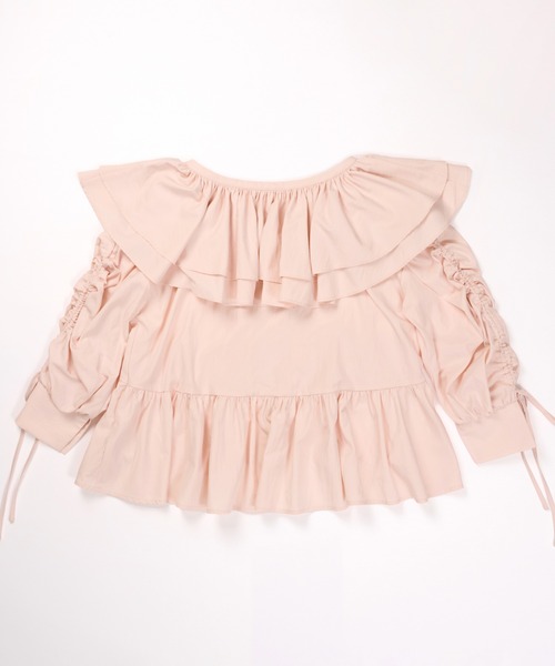 NOTREemor(ノートルエモア)の「frill design blouse(シャツ/ブラウス・レディース・ホワイト/ピンク・FREE)」の14枚目の写真