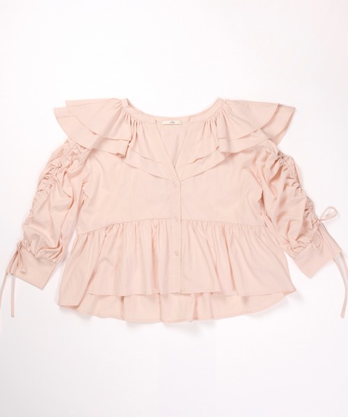 NOTREemor(ノートルエモア)の「frill design blouse(シャツ/ブラウス・レディース・ホワイト/ピンク・FREE)」の15枚目の写真
