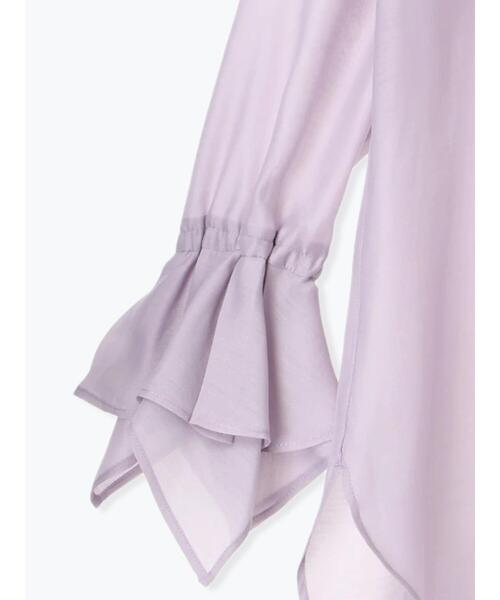 Te chichi（テチチ）の「フレアスリーブシアーシャツ（シャツ/ブラウス・レディース・ベージュ/ラベンダー/グレー・F）」の16枚目の写真