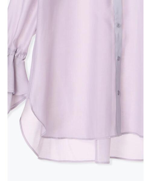Te chichi（テチチ）の「フレアスリーブシアーシャツ（シャツ/ブラウス・レディース・ベージュ/ラベンダー/グレー・F）」の17枚目の写真