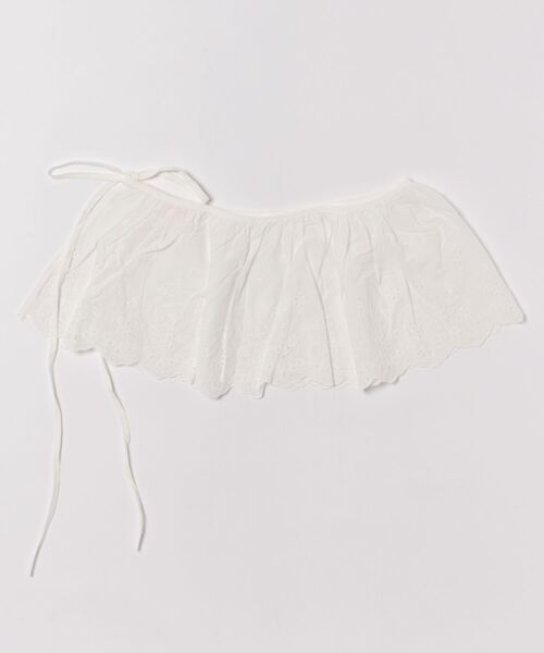 WC（ダブル シー）の「レースミニ巻きスカート（スカート・レディース・ホワイト・FREE）」の2枚目の写真