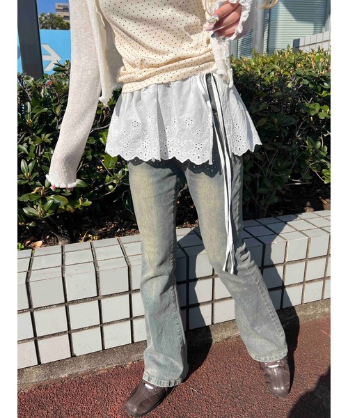 WC（ダブル シー）の「レースミニ巻きスカート（スカート・レディース・ホワイト・FREE）」の10枚目の写真