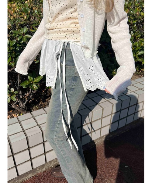 WC（ダブル シー）の「レースミニ巻きスカート（スカート・レディース・ホワイト・FREE）」の6枚目の写真