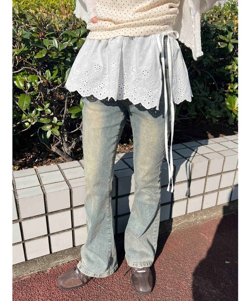 WC（ダブル シー）の「レースミニ巻きスカート（スカート・レディース・ホワイト・FREE）」の8枚目の写真