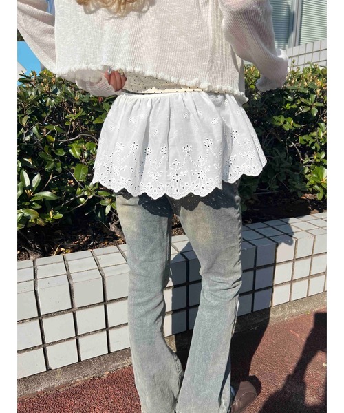 WC（ダブル シー）の「レースミニ巻きスカート（スカート・レディース・ホワイト・FREE）」の9枚目の写真