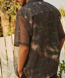 Jonas Claesson | JONAS CLAESSON/ジョナス クレアッソン MESH SHORT SLEEVE SHIRT/総柄 メッシュ ショートスリーブシャツ(シャツ/ブラウス)
