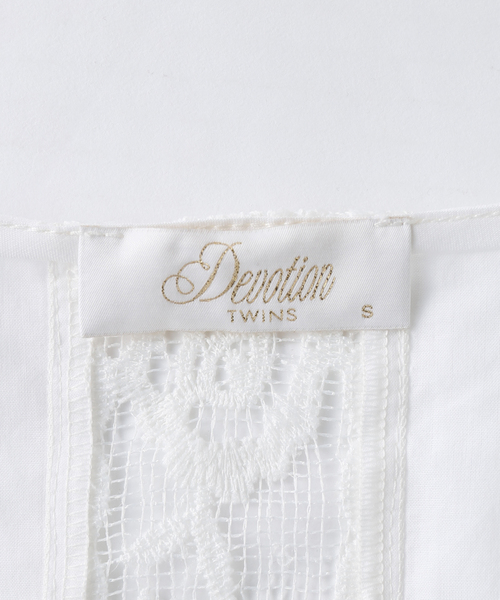新品未使用　Devotion Twins 白 レースブラウス S セール】Devotion TWINS / デヴォーション ツインズ EVITA